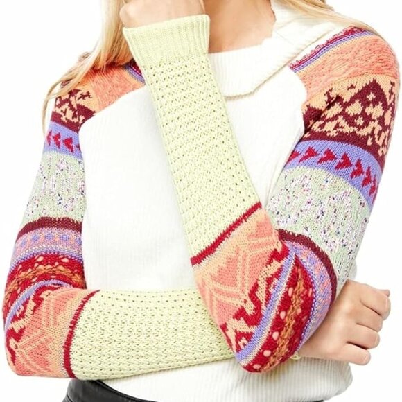 Free People Prism Fair Isle Boho Sweater - Picture 5 of 12